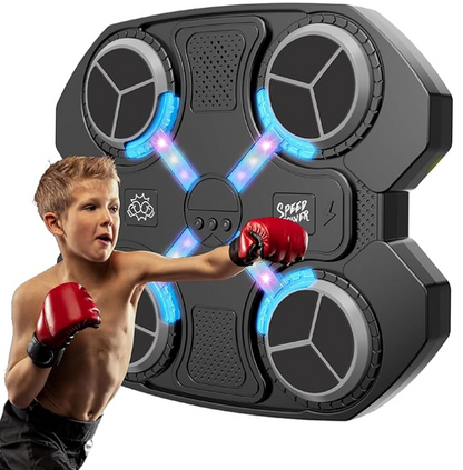 Maquina De Boxeo Musical Bluetooth Niños + Guantes