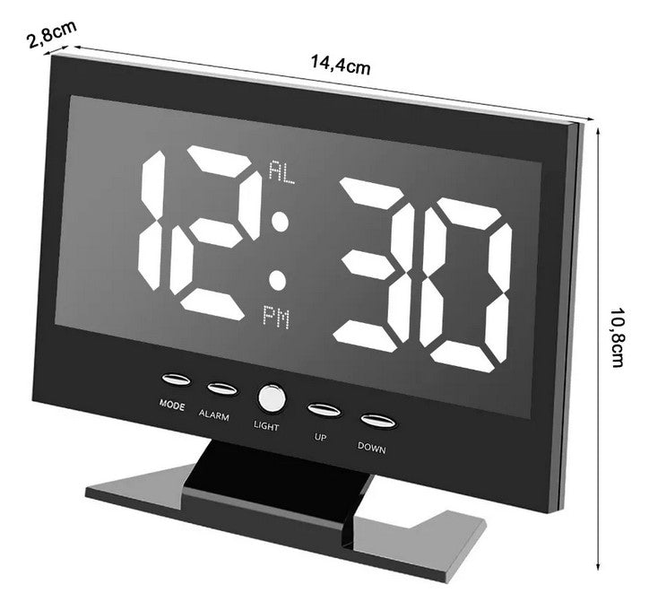 Reloj Digital Despertador Lcd Escritorio