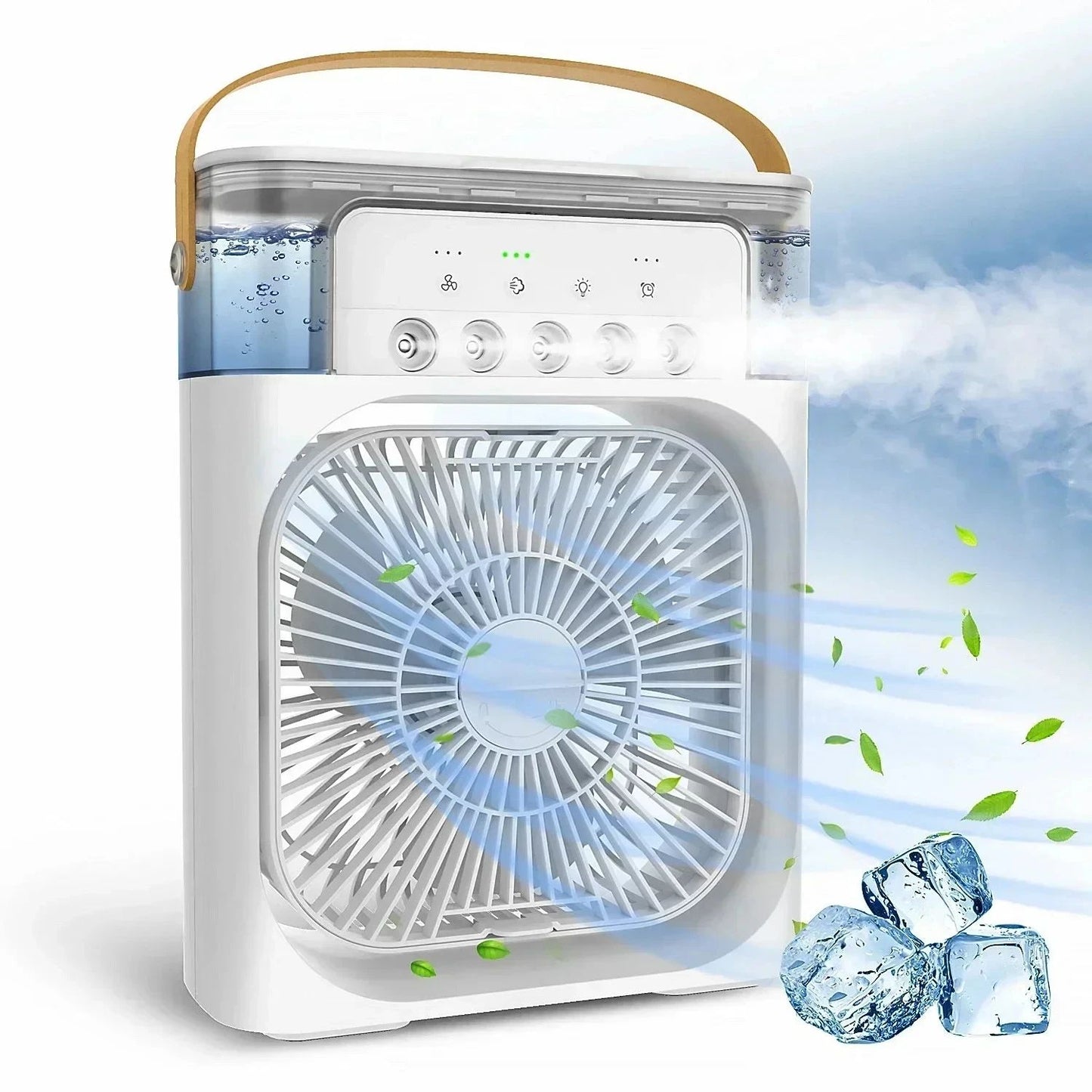 Ventilador Portatil Con Humidificador