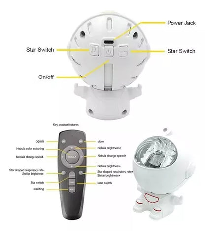 Mini Astronauta Proyector de Estrellas